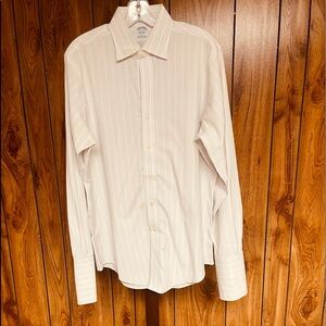 Brooks Brothers Men’s Slim Fit Long Sleeve Cuff Dress Shirt
